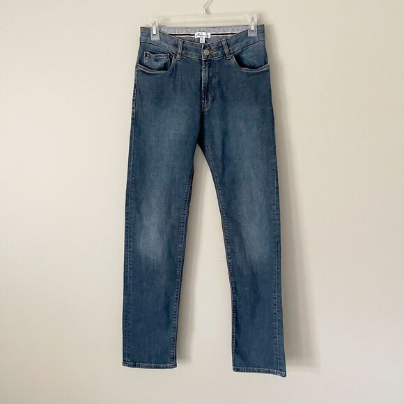 Peter Millar Size 30 Blue Jeans 32” Inseam Straight Leg